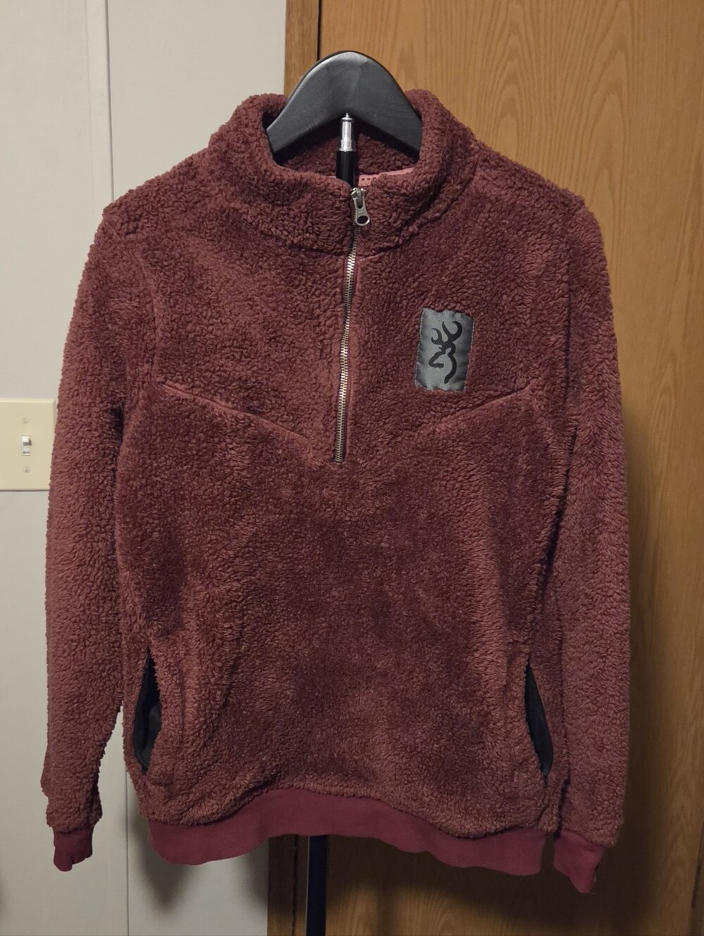 Browning Women's Plush Quarter-Zip Pullover - Maroon